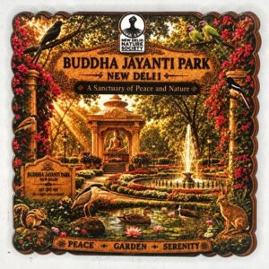 Buddha Jayanti Park Fridge Magnet (Square)