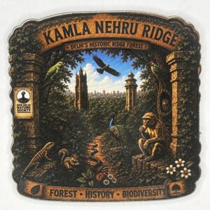 Kamla Nehru Ridge Fridge Magnet (Square)