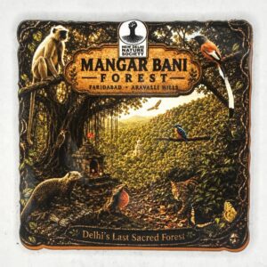 Mangar Bani Forest Fridge Magnet (Square)