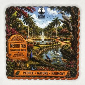 Nehru Park Fridge Magnet (Sqaure)